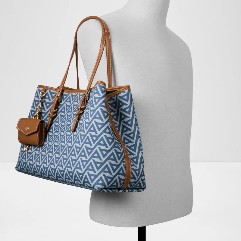 Aldo  ISEDRA Monogram Patterned Tote Bag for Women | Best Price UAE